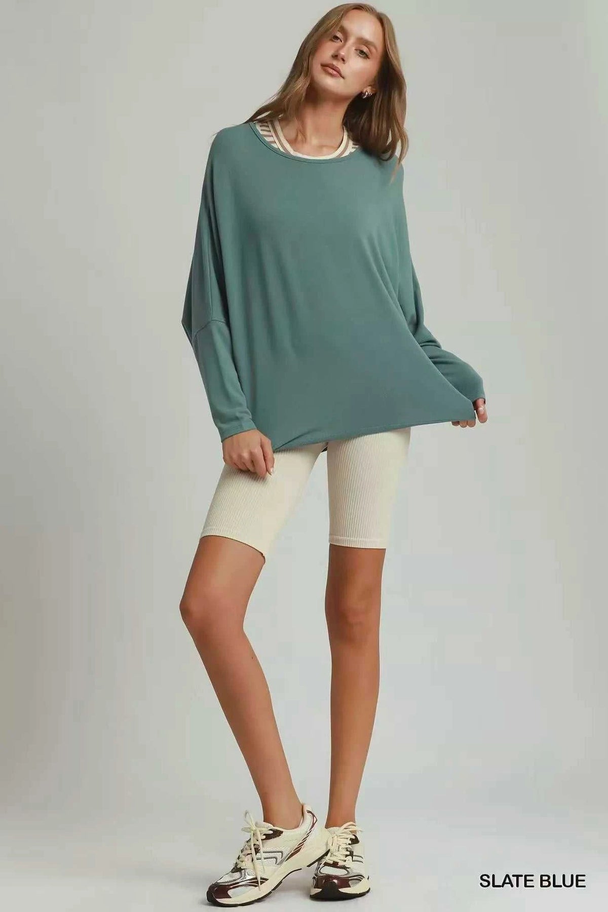 Umgee Batwing Round Neck Long Sleeve Top 100100683101446 45 Affordable Fashion Under $100 Jerry's Apparel 