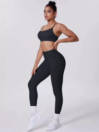 Criss-Cross Back Cami and Leggings Active Set 101006319091881 80 Affordable Fashion Under $100 Jerry's Apparel 