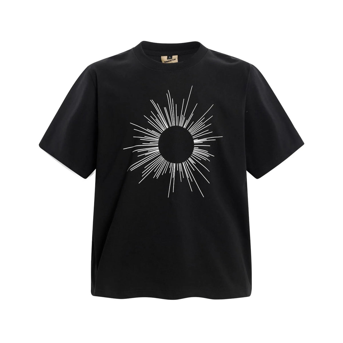 Men's Sunburst Graphic Oversized T-Shirt