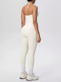 Halter Neck Cami and High-Waisted Leggings Active Set 101006856970414 89 Affordable Fashion Under $100 Jerry's Apparel 