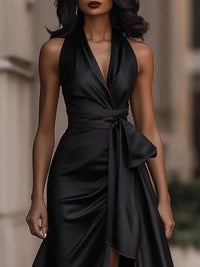 Full Size High-Low Ruffled Satin Maxi Dress Plus Size 100100053477066 42 Seasonal Fashion Collections Jerry's Apparel 