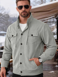 Men's Full Size Casual Corduroy Button-Down Jacket Plus Size 100400685932569 79 Affordable Fashion Under $100 Jerry's Apparel 