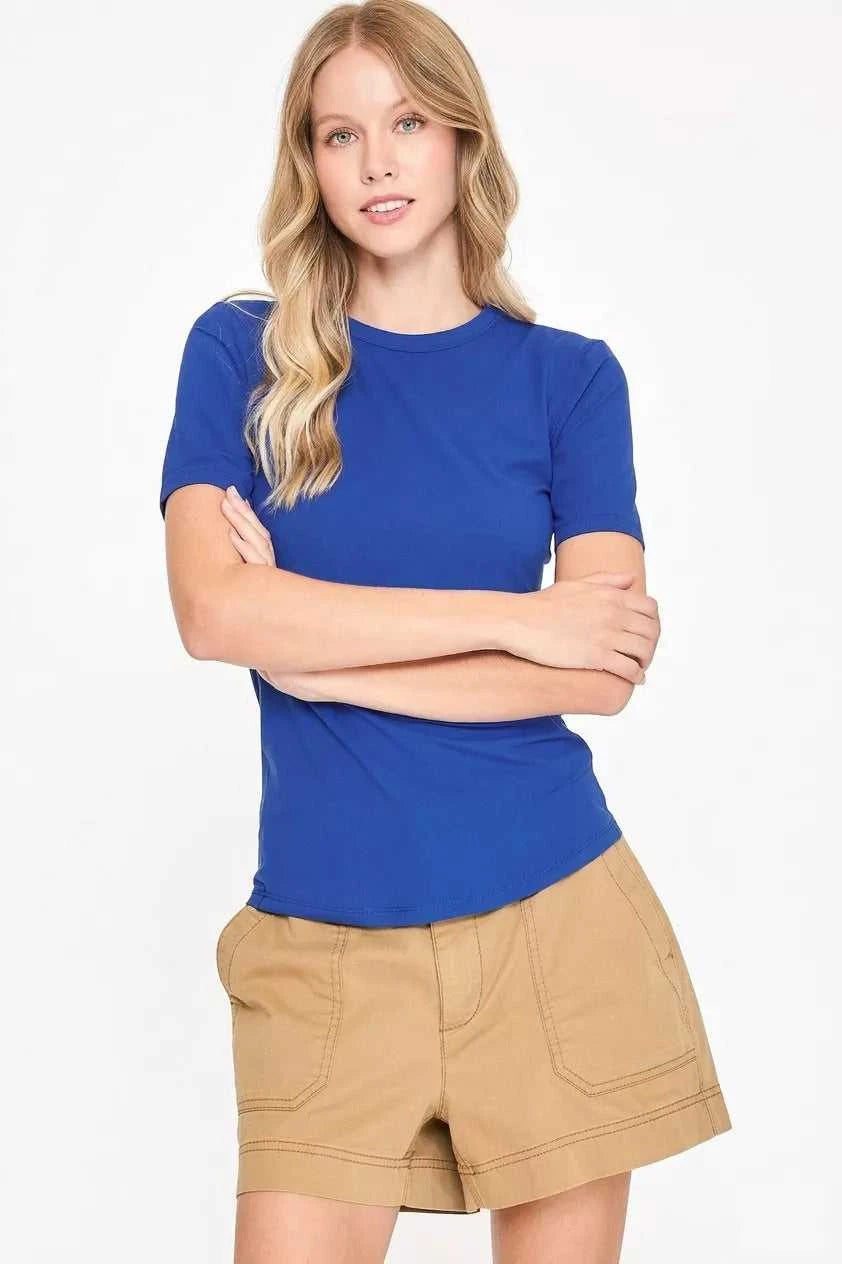 Umgee Second-Skin Crew Neck Tee 100100950631857 32 Affordable Fashion Under $100 Jerry's Apparel 