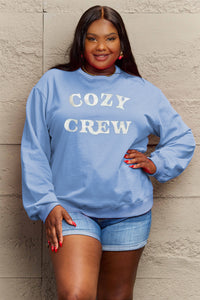 Full Size COZY GREW Graphic Sweatshirt