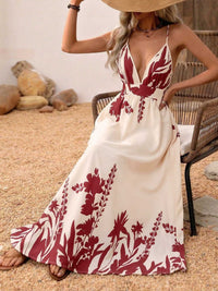 Deep V-Neck Spaghetti Strap Maxi Dress 100100329604246 37 Affordable Fashion Under $100 Jerry's Apparel 