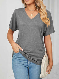 Casual V-Neck Short Sleeve T-Shirt 100100579648227 22 Affordable Fashion Under $100 Jerry's Apparel 