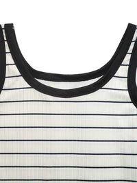 Striped Sleeveless Ribbed Knit Midi Dress 100100703196350 26 Affordable Fashion Under $100 Jerry's Apparel 