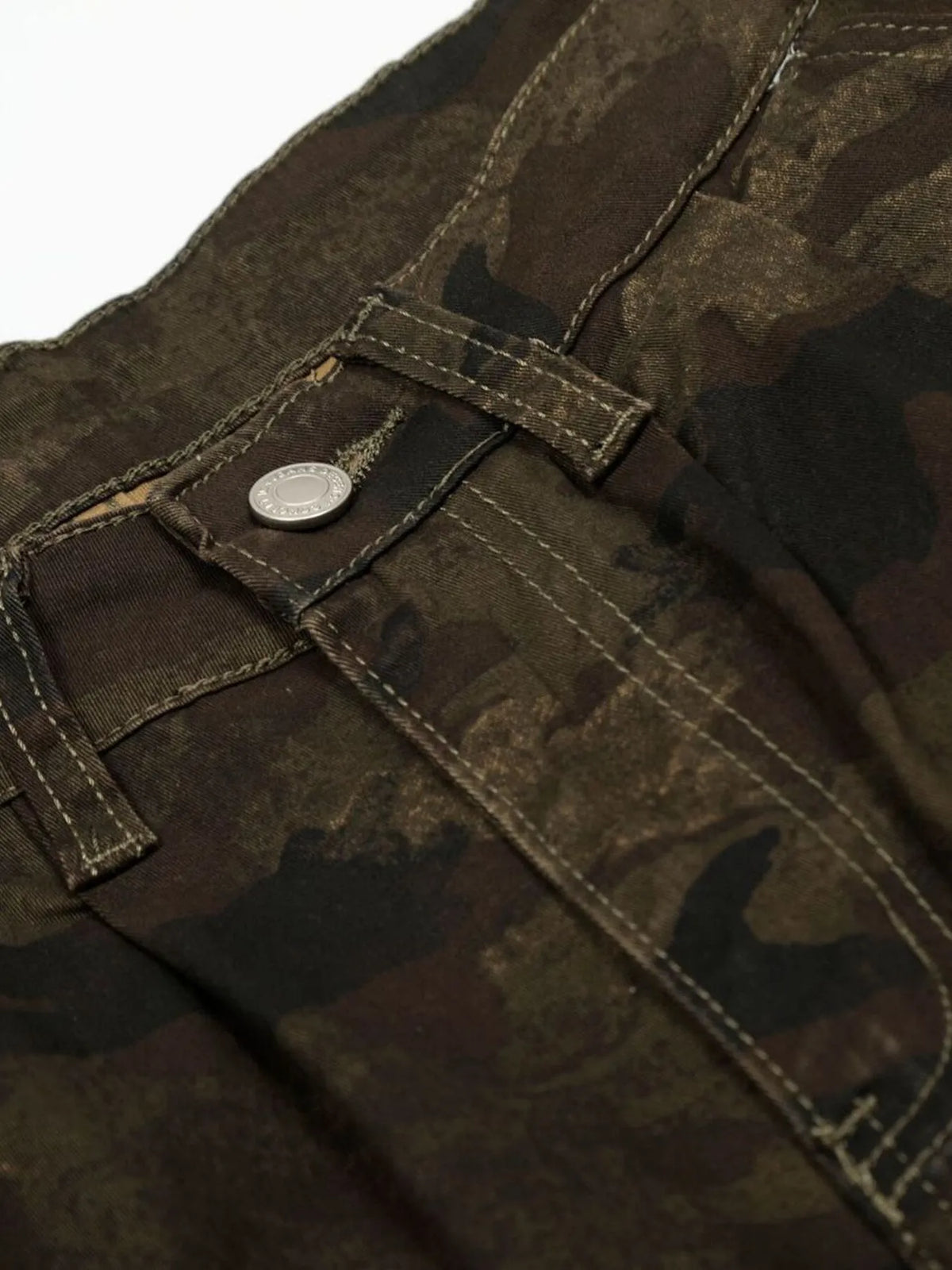 Men's Camouflage Cargo Wide Leg Shorts
