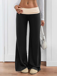 Contrast Waistband Wide Leg Pants 100100919641935 32 Affordable Fashion Under $100 Jerry's Apparel 