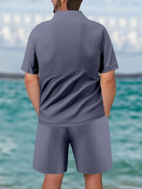 Men's Full Size Zip Front Short Sleeve Top and Shorts Set Plus Size 100400616165577 47 Affordable Fashion Under $100 Jerry's Apparel 