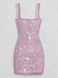 Backless Rhinestone Embellished Bodycon Mini Dress 101001623770086 73 Affordable Fashion Under $100 Jerry's Apparel 