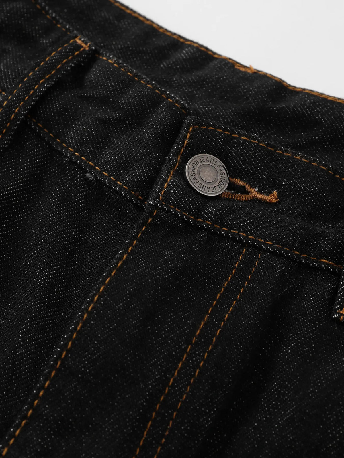 Men's Wide Leg Denim Shorts with Embroidered Pocket Detail