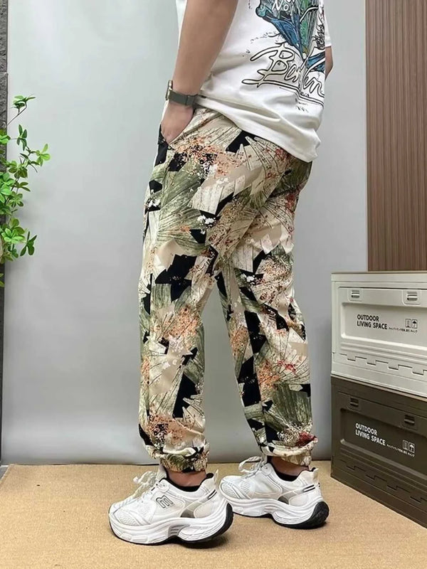 Men's Plus Size Drawstring Printed Joggers 100400272589610 32 Affordable Fashion Under $100 Jerry's Apparel 