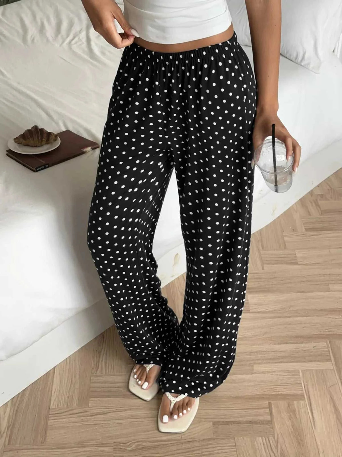 Polka Dot Wide-Leg Pants 100100445183737 29 Affordable Fashion Under $100 Jerry's Apparel 