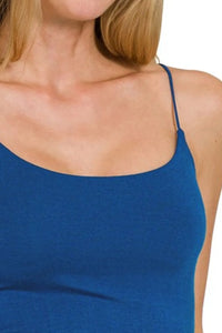 Zenana Double Layered Spaghetti Bra Cami