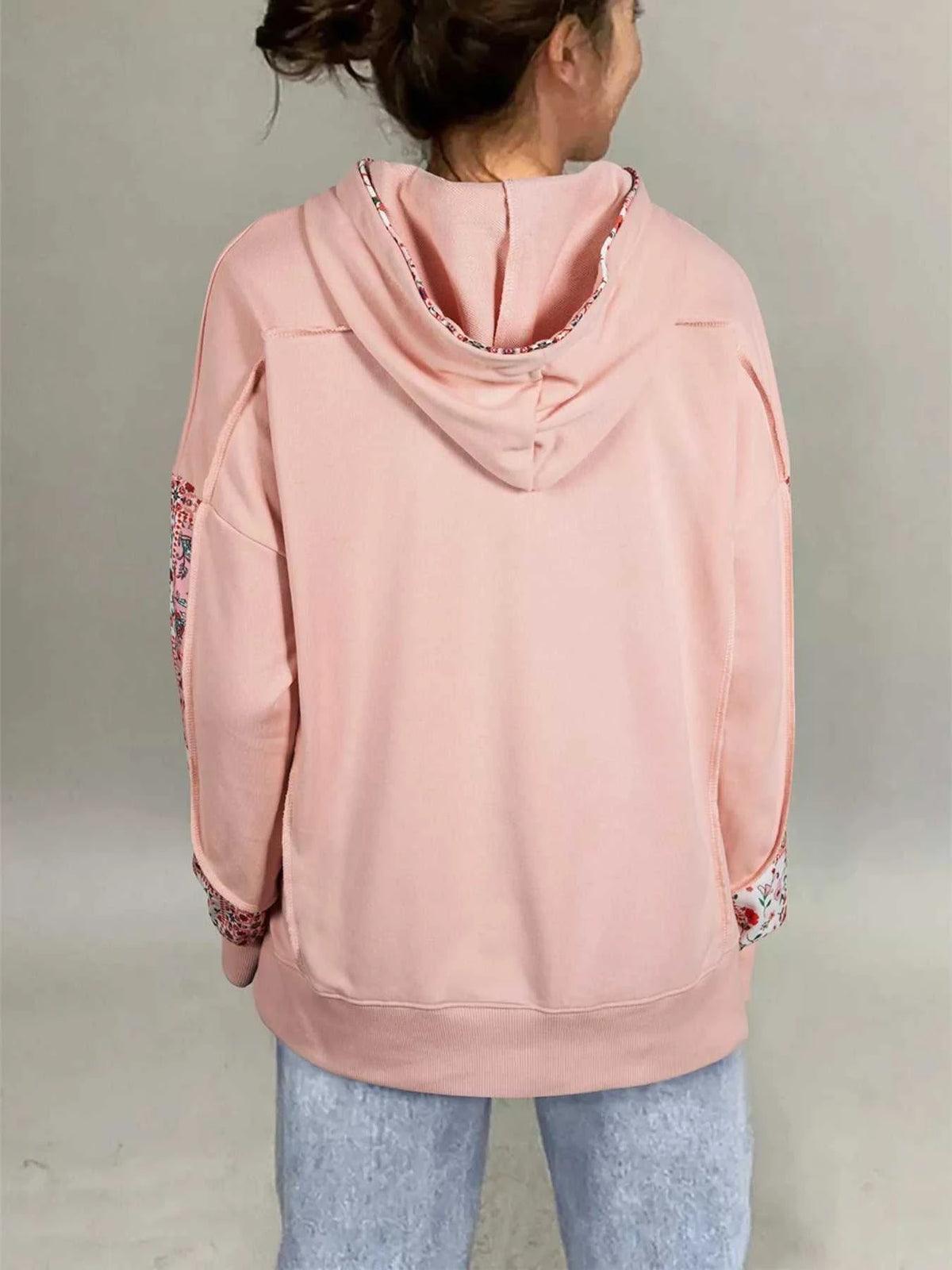 Floral Print Drawstring Long Sleeve Hoodie 100100174351957 54 Affordable Fashion Under $100 Jerry's Apparel 