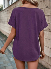 Full Size Decor Button Short Sleeve T-Shirt Plus Size 100100492662512 24 Affordable Fashion Under $100 Jerry's Apparel 