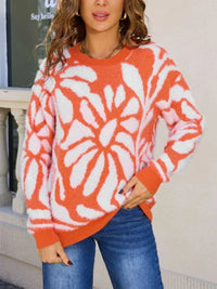 Fuzzy Knit Round Neck Sweater 100100891879850 51 Gifts for Her Jerry's Apparel 
