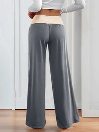 Contrast Waistband Wide Leg Pants 100100919641935 32 Affordable Fashion Under $100 Jerry's Apparel 