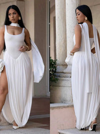 Scoop Neck Slit Maxi Dress 100100100838722 52 Affordable Fashion Under $100 Jerry's Apparel 