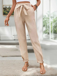 Perfee Tied High Waist Pants 100100108031824 32 Seasonal Fashion Collections Jerry's Apparel 