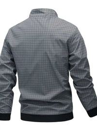 Men's Plus Size Plaid Lightweight Zip-Up Jacket 100400758025131 54 Affordable Fashion Under $100 Jerry's Apparel 