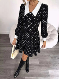 Polka Dot Peter Pan Collar Dress 100100006908393 52 Affordable Fashion Under $100 Jerry's Apparel 
