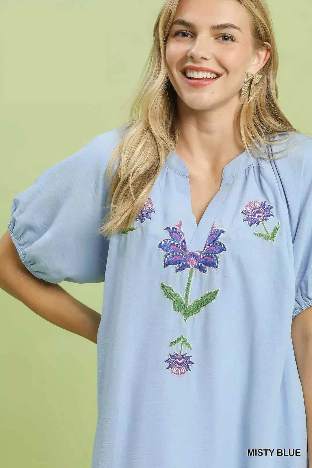 Umgee Embroidered Floral Babydoll Dress 100100489561395 62 Affordable Fashion Under $100 Jerry's Apparel 