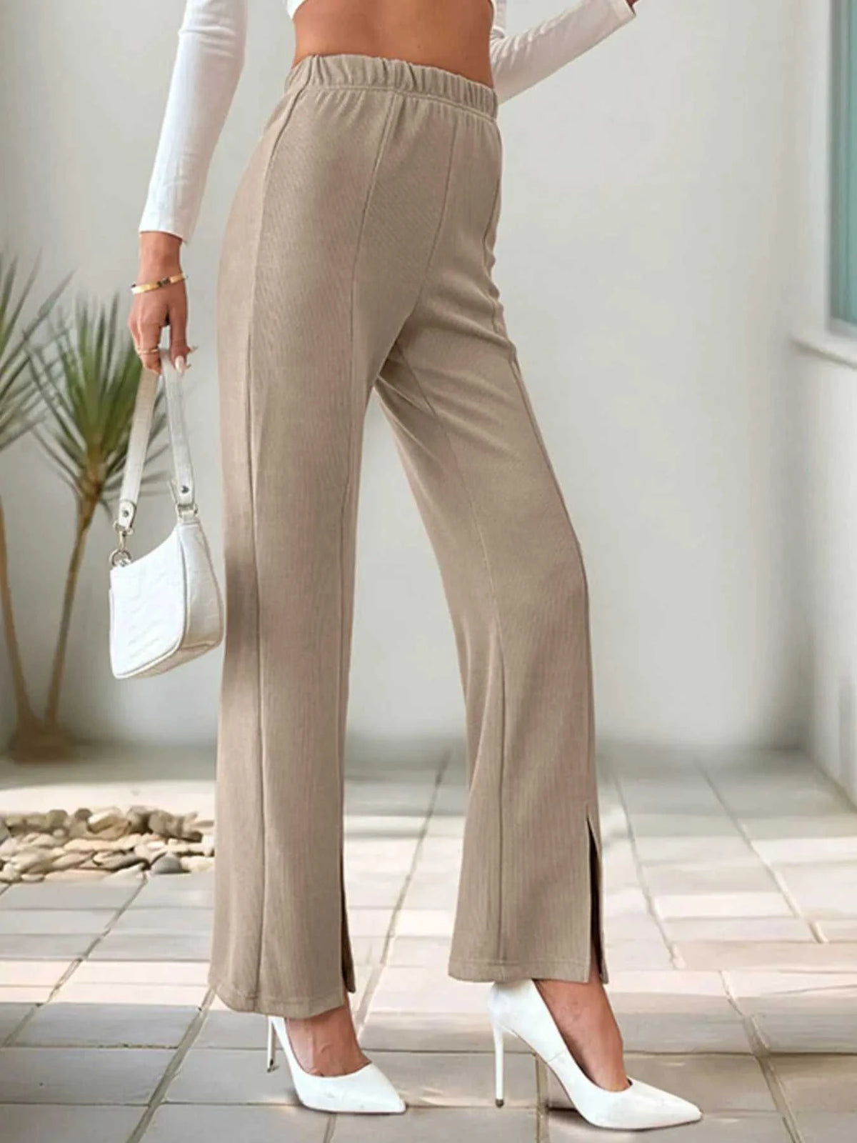 High-Waisted Slit Pants 100100338122783 31 Affordable Fashion Under $100 Jerry's Apparel 