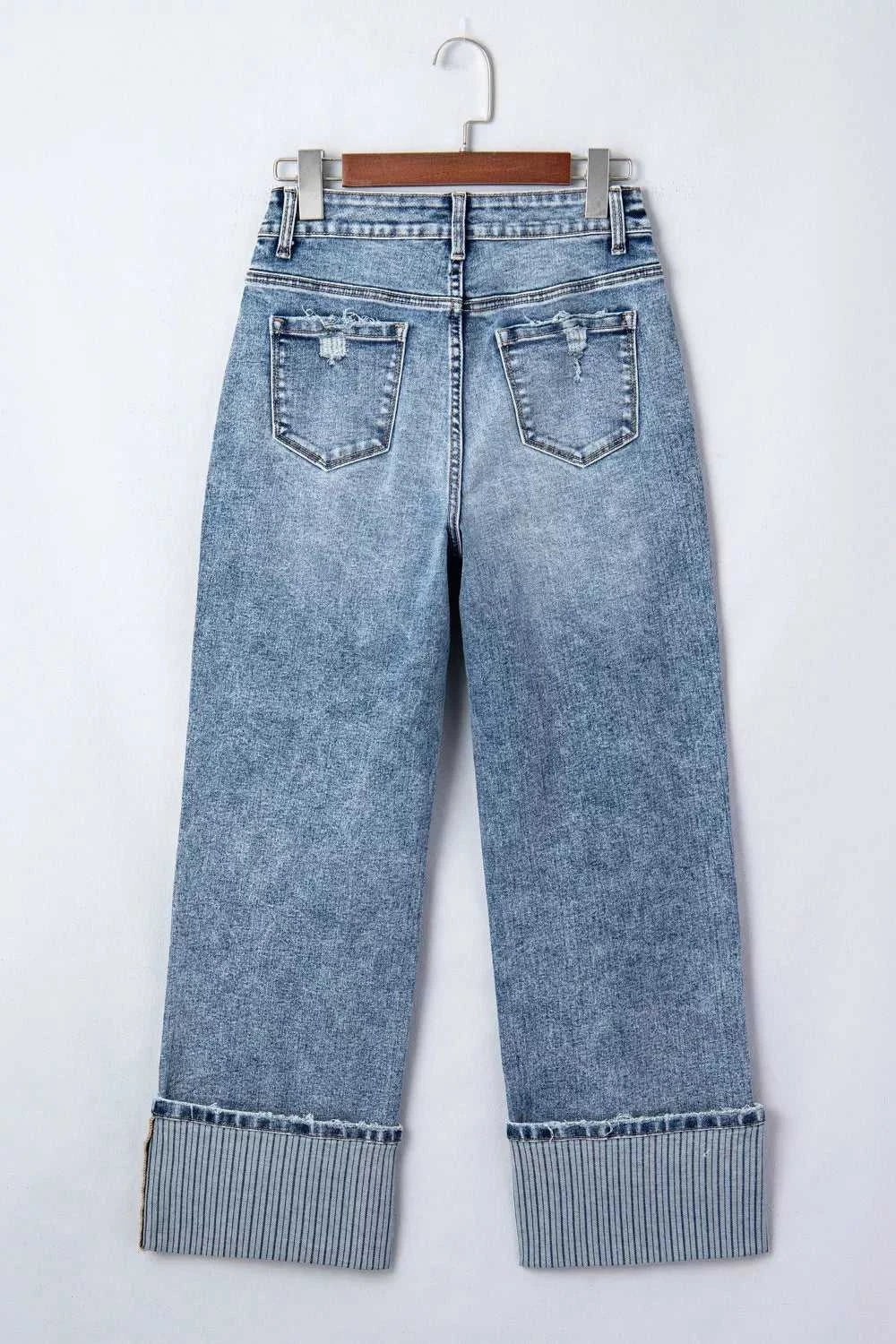 Cuffed Straight Loose Jeans 100100336722842 76 Affordable Fashion Under $100 Jerry's Apparel 