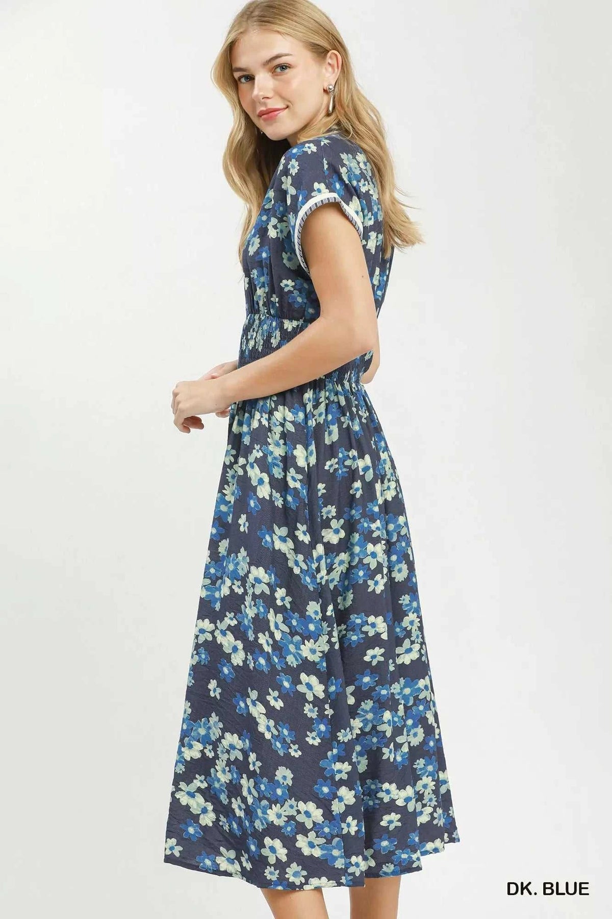 Umgee Ruffle Sleeve Henley Shift Dress 100100941531078 66 Affordable Fashion Under $100 Jerry's Apparel 