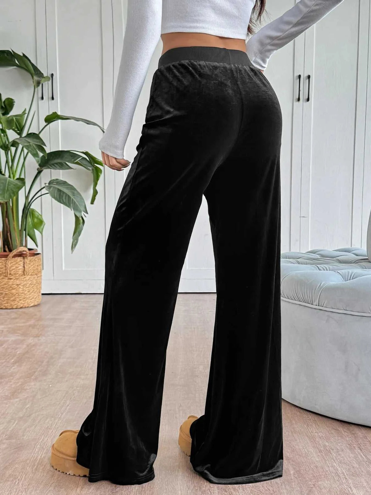 Wide-Leg Drawstring Pants 100100507541531 31 Affordable Fashion Under $100 Jerry's Apparel 