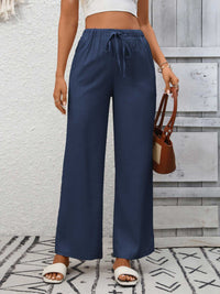 Drawstring High Waist Wide Leg Pants 100100990618349 39 Affordable Fashion Under $100 Jerry's Apparel 