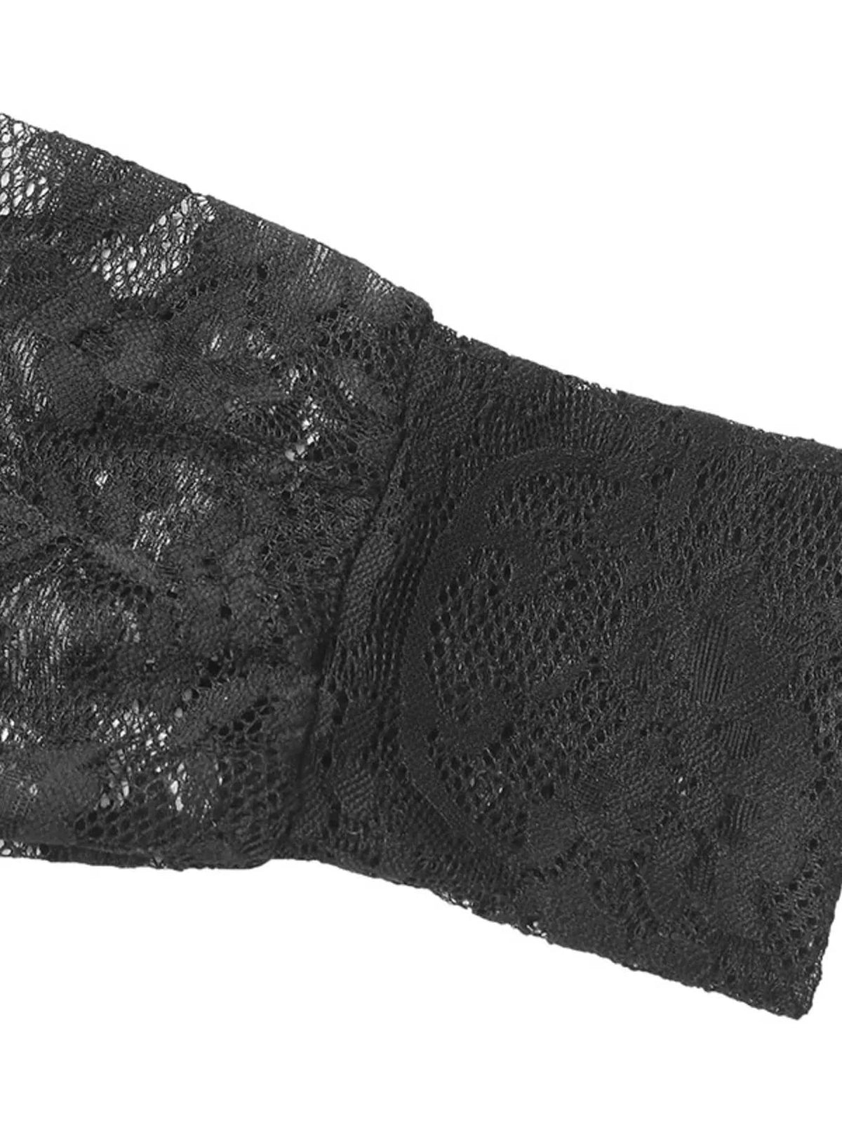 Lace Long Sleeve V-Neck Bodysuit 100100089098395 36 Affordable Fashion Under $100 Jerry's Apparel 