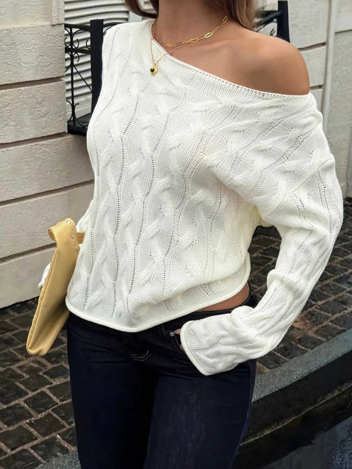 Cable Knit Boat Neck Sweater 101002410698386 55 Affordable Fashion Under $100 Jerry's Apparel 