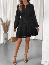 Button-Front Balloon Sleeve Mini Dress 100100715945884 64 Affordable Fashion Under $100 Jerry's Apparel 