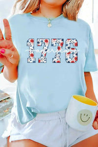 America 1776 Floral Print Relaxed T Shirt 100100228018413 31 Affordable Fashion Under $100 Jerry's Apparel 