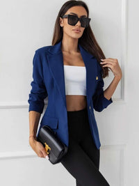 Lapel Collar One Button Blazer 100100419789798 42 Affordable Fashion Under $100 Jerry's Apparel 