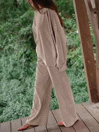 Striped Long Sleeve Top and Pants Set 101001715551827 81 Affordable Fashion Under $100 Jerry's Apparel 