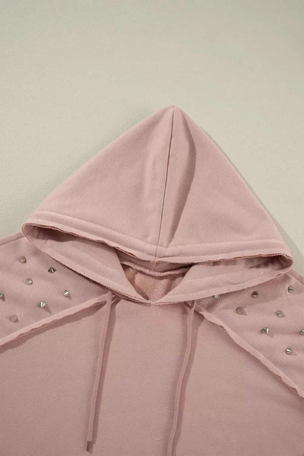 Drawstring Studded Shoulder Hoodie 100100808351688 57 Affordable Fashion Under $100 Jerry's Apparel 