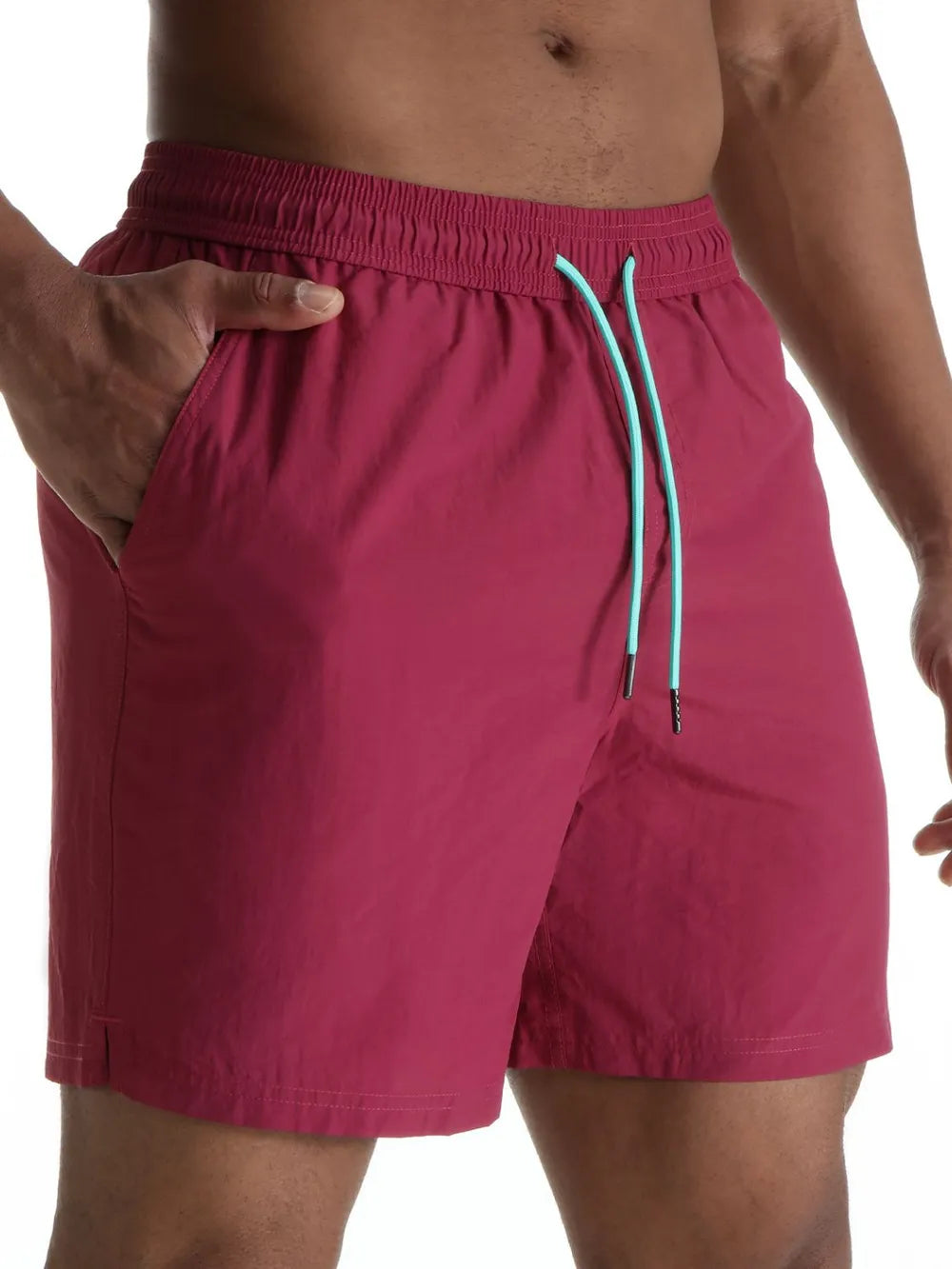 Men's Plus Size Drawstring Shorts with Pockets