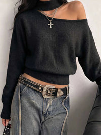 Cold-Shoulder Dropped Shoulder Sweater 101002178198297 31 Affordable Fashion Under $100 Jerry's Apparel 