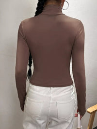 Mock Neck Long Sleeve Slim Fit T-Shirt 101001465798210 27 Affordable Fashion Under $100 Jerry's Apparel 