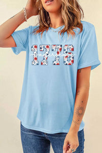 America 1776 Floral Print Relaxed T Shirt 100100228018413 31 Affordable Fashion Under $100 Jerry's Apparel 
