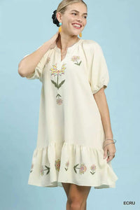 Umgee Embroidered Floral Babydoll Dress 100100028041923 62 Affordable Fashion Under $100 Jerry's Apparel 