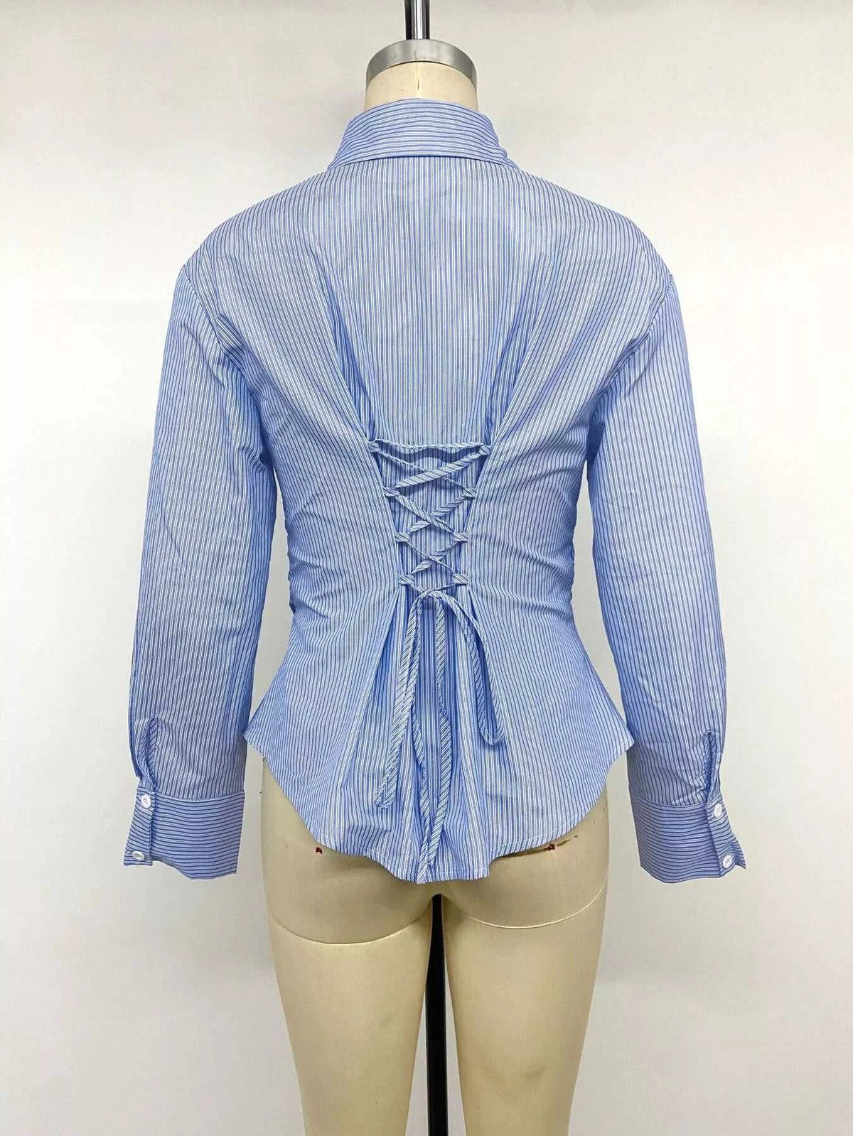 Striped Slim-Fit Button-Down Shirt 101001608901283 42 Affordable Fashion Under $100 Jerry's Apparel 