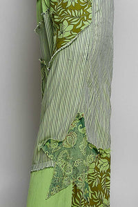 POL Striped Floral Patchwork Wide leg Pants with Side Big Star Patch 100100535141875 59 Affordable Fashion Under $100 Jerry's Apparel 