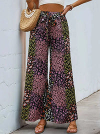 Floral High Rise Wide Leg Pants 100100533351423 25 Seasonal Fashion Collections Jerry's Apparel 