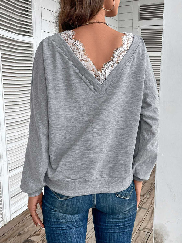 Perfee Lace Detail Long Sleeve Top 100101178778983 36 Affordable Fashion Under $100 Jerry's Apparel 