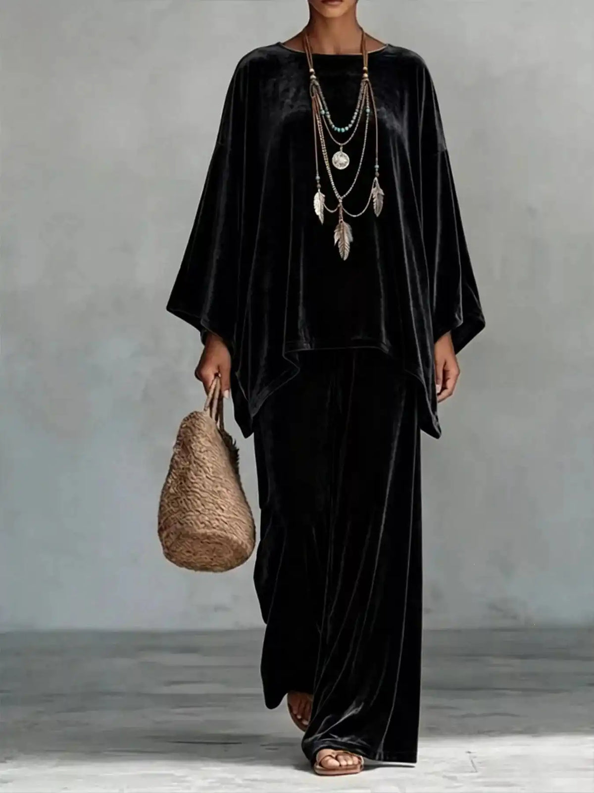Full Size Asymmetrical Top and Wide Leg Pants Set Plus Size 101001927528588 54 Affordable Fashion Under $100 Jerry's Apparel 